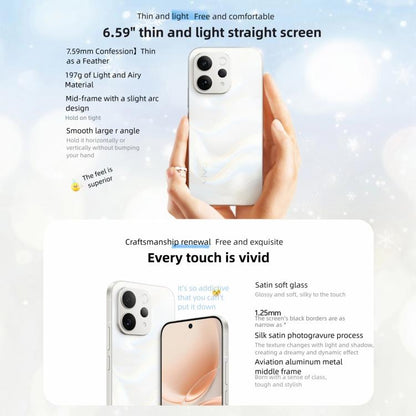 vivo S50, 16GB+512GB, 3D Fingerprint,  6.59 inch Android 16 OriginOS 6 Snapdragon 8s Gen 3 Octa Core, OTG, NFC, Network: 5G, Support Google Play, 16GB+512GB