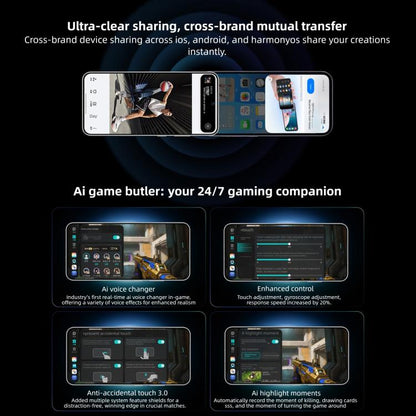Honor WIN, 16GB+1TB, 3D Ultrasonic Fingerprint, 10000mAh Battery, 6.83 inch MagicOS 10.0 / Android 16 Snapdragon 8 Elite Gen 5 Octa Core, Network: 5G, NFC, OTG, 16GB+1TB