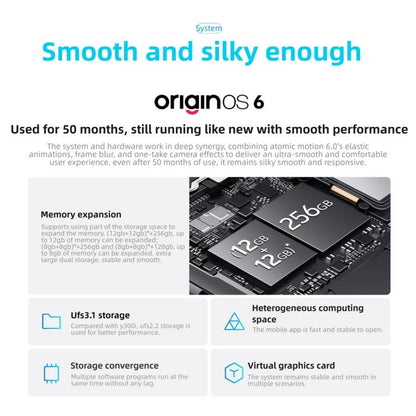 vivo Y6, 8GB+256GB, Side Fingerprint, 6.75 inch Android 16 OriginOS 6 Snapdragon 4 Gen 2 Octa Core, OTG, NFC, Network: 5G, 8GB+256GB