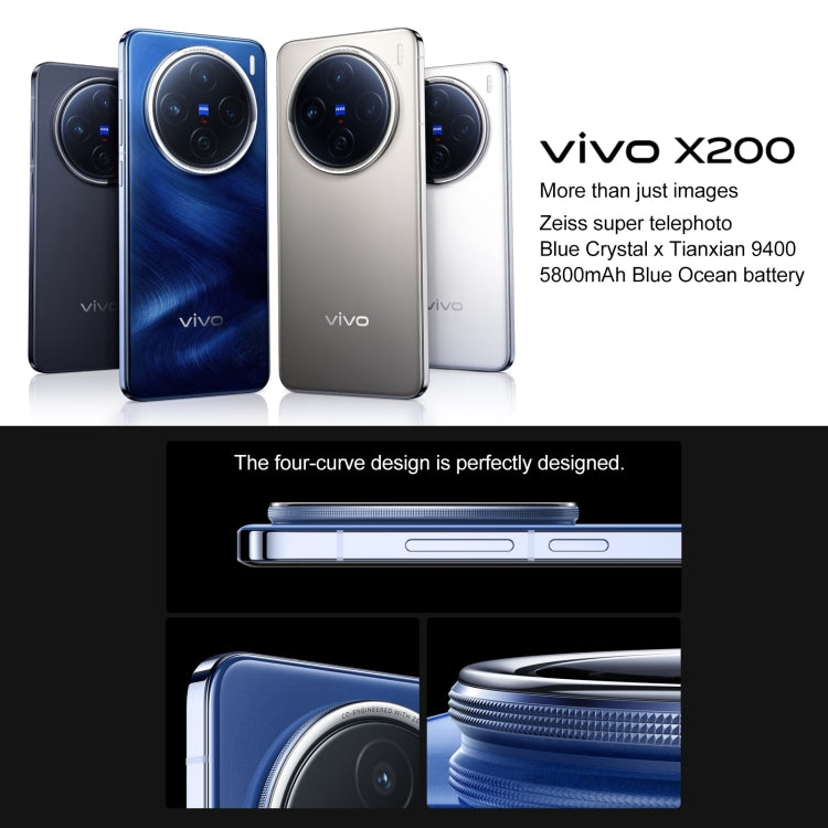 vivo X200, 12GB+256GB, Face ID / Screen Fingerprint Identification, 6.67 inch Android 15 Dimensity 9400 Octa Core, OTG, NFC, Network: 5G, Support Google Play, X200, 12GB+256GB