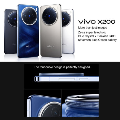 vivo X200, 12GB+512GB, Face ID / Screen Fingerprint Identification, 6.67 inch Android 15 Dimensity 9400 Octa Core, OTG, NFC, Network: 5G, Support Google Play, X200, 12GB+512GB