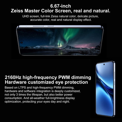vivo X200, 12GB+512GB, Face ID / Screen Fingerprint Identification, 6.67 inch Android 15 Dimensity 9400 Octa Core, OTG, NFC, Network: 5G, Support Google Play, X200, 12GB+512GB