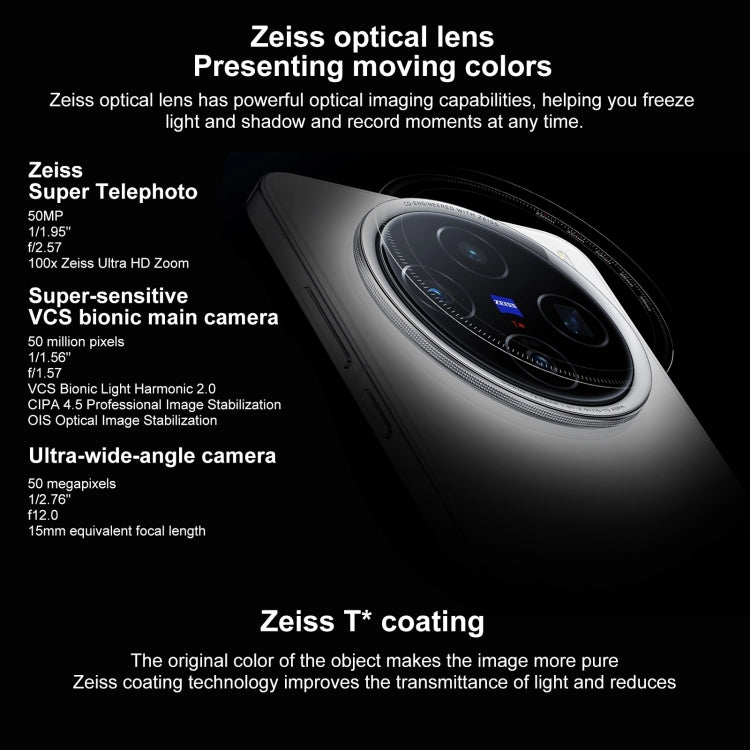 vivo X200, 12GB+512GB, Face ID / Screen Fingerprint Identification, 6.67 inch Android 15 Dimensity 9400 Octa Core, OTG, NFC, Network: 5G, Support Google Play, X200, 12GB+512GB