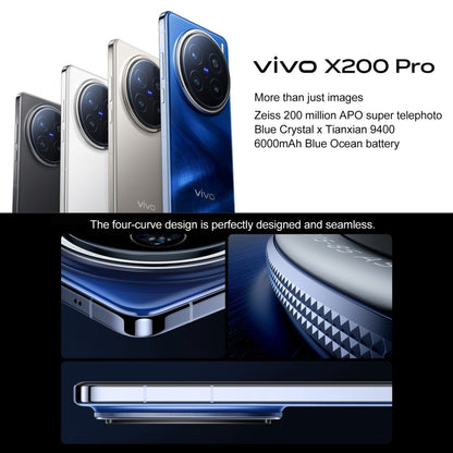 vivo X200 Pro Satellite Communication Edition, 16GB+1TB, Face ID / Screen Fingerprint Identification, 6.78 inch Android 15 Dimensity 9400 Octa Core, OTG, NFC, Network: 5G, Support Google Play, X200 Pro  Satellite, 16GB+1TB