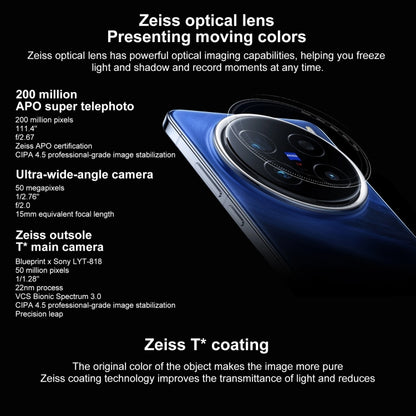 vivo X200 Pro Satellite Communication Edition, 16GB+1TB, Face ID / Screen Fingerprint Identification, 6.78 inch Android 15 Dimensity 9400 Octa Core, OTG, NFC, Network: 5G, Support Google Play, X200 Pro  Satellite, 16GB+1TB