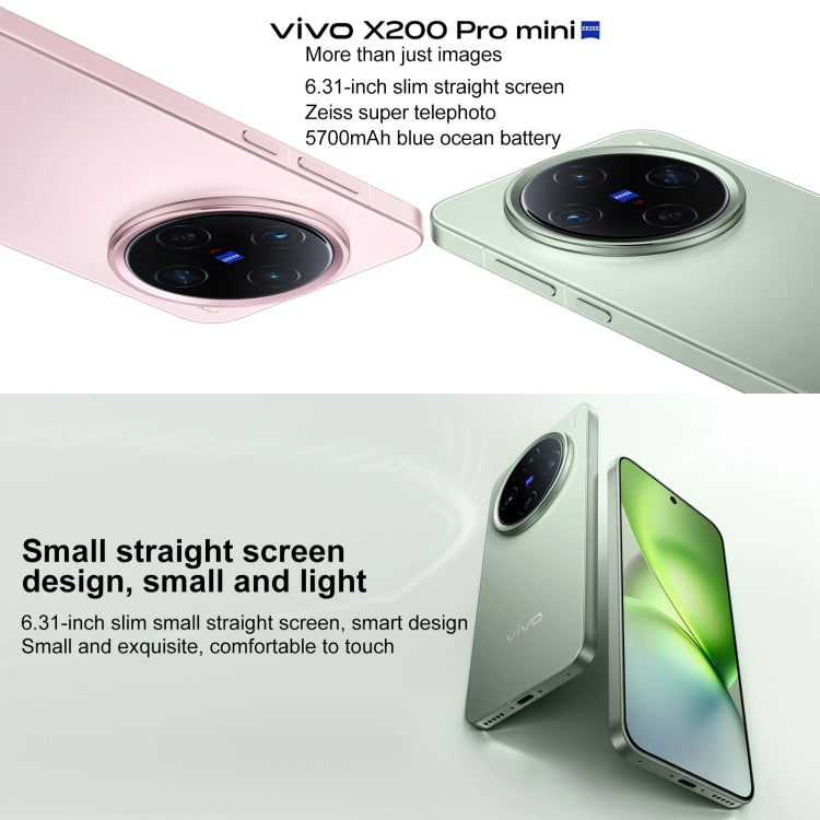 vivo X200 Pro mini, 16GB+1TB, Face ID / Screen Fingerprint Identification, 6.31 inch Android 15 Dimensity 9400 Octa Core, OTG, NFC, Network: 5G, Support Google Play, 16GB+1TB