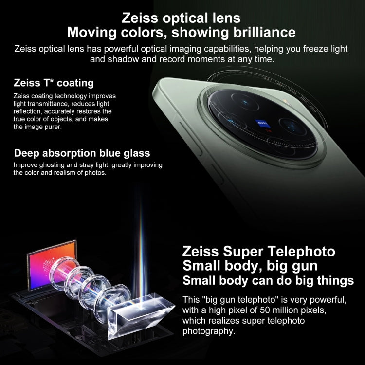 vivo X200 Pro mini, 16GB+1TB, Face ID / Screen Fingerprint Identification, 6.31 inch Android 15 Dimensity 9400 Octa Core, OTG, NFC, Network: 5G, Support Google Play, 16GB+1TB