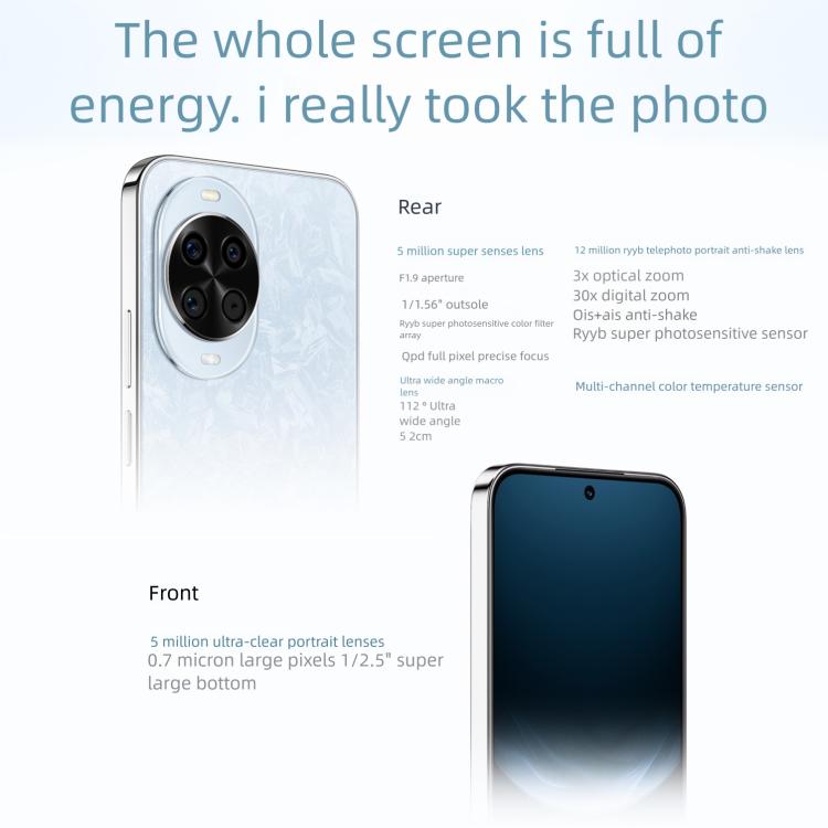 Huawei nova 14 Kunlun Glass, 12GB+512GB, Side Fingerprint Identification, 6.7 inch HarmonyOS 5.0, NFC, OTG, Not Support Google Play, nova 14, 12GB+512GB Kunlun Glass