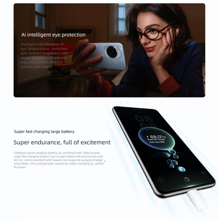 Huawei nova 14 Pro Kunlun Glass, 12GB+512GB, Side Fingerprint Identification, 6.78 inch HarmonyOS 5.0, NFC, OTG, Not Support Google Play, nova 14 Pro, 12GB+512GB Kunlun Glass