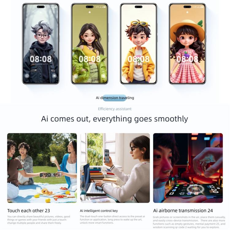 Huawei nova 14 Pro Kunlun Glass, 12GB+512GB, Side Fingerprint Identification, 6.78 inch HarmonyOS 5.0, NFC, OTG, Not Support Google Play, nova 14 Pro, 12GB+512GB Kunlun Glass