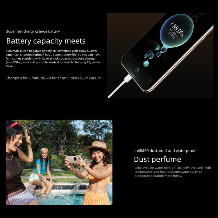 Huawei nova 14 Ultra, 12GB+512GB, Side Fingerprint Identification, 6.81 inch HarmonyOS 5.0, NFC, OTG, Not Support Google Play, 12GB+512GB