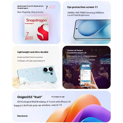 vivo S30, 12GB+256GB, Screen Fingerprint, 6.67 inch Android 15 Snapdragon 7 Gen 4 Octa Core, OTG, NFC, Network: 5G, Support Google Play, 12GB+256GB