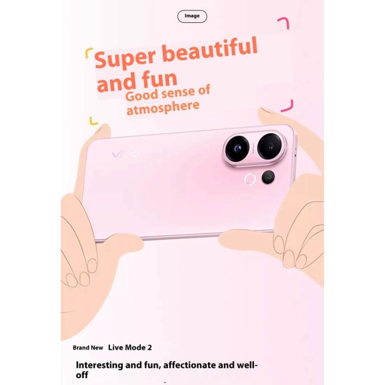 vivo S30, 12GB+256GB, Screen Fingerprint, 6.67 inch Android 15 Snapdragon 7 Gen 4 Octa Core, OTG, NFC, Network: 5G, Support Google Play, 12GB+256GB