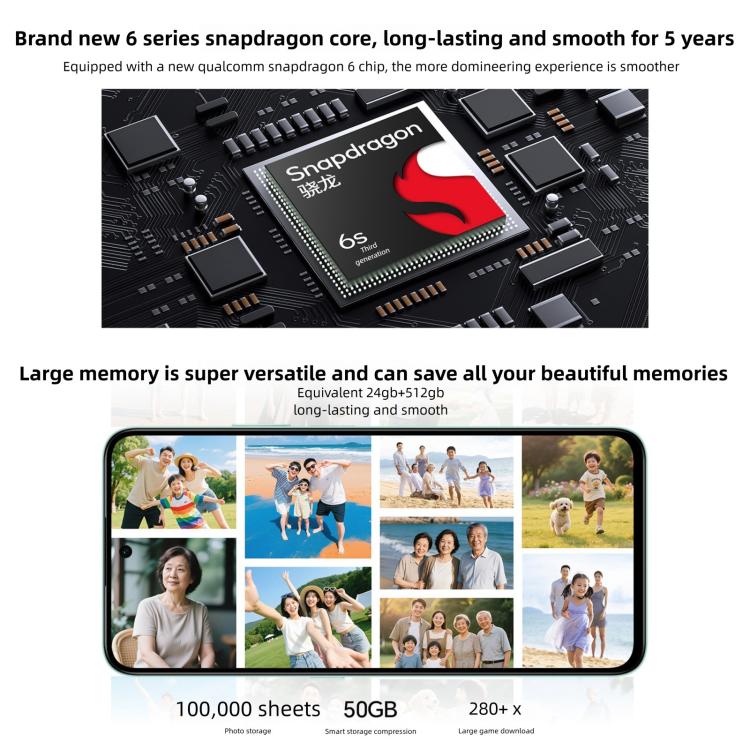 Honor Play 70 Plus, 12GB+256GB, Side Fingerprint, 6.77 inch MagicOS 9.0 Snapdragon 6s Gen 3 Octa Core, Network: 5G, NFC, OTG, 12GB+256GB