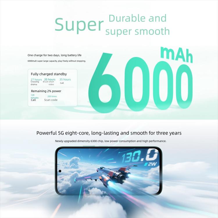 Honor Play10C, 6GB+128GB, Side Fingerprint, 6.61 inch MagicOS 9.0 Android 15 Dimensity 6300 Octa Core, Network: 5G, OTG, 6GB+128GB