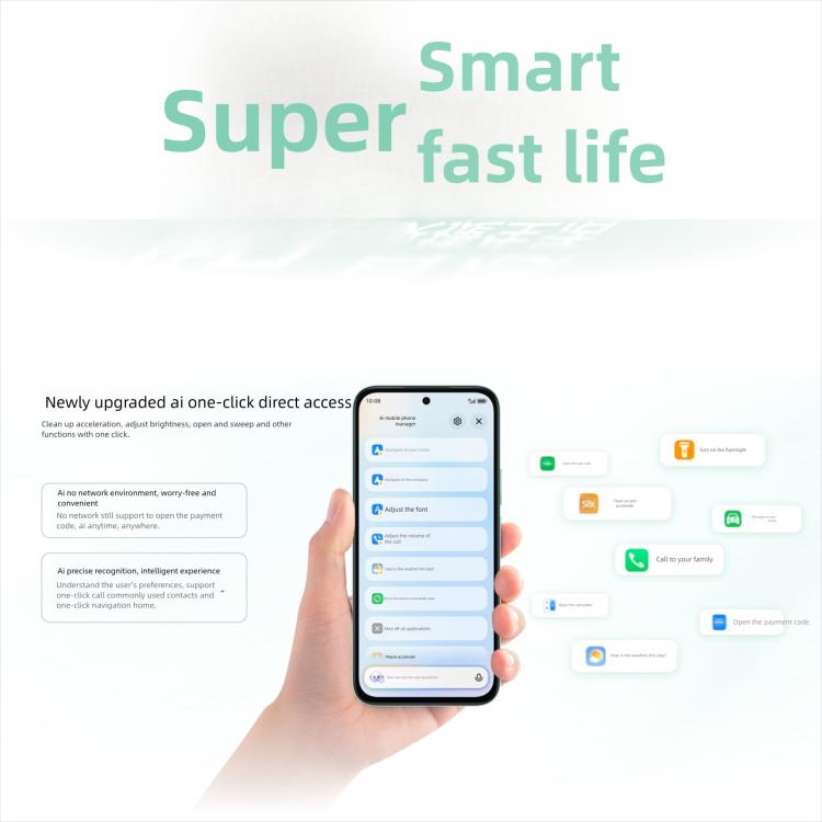 Honor Play10C, 6GB+128GB, Side Fingerprint, 6.61 inch MagicOS 9.0 Android 15 Dimensity 6300 Octa Core, Network: 5G, OTG, 6GB+128GB
