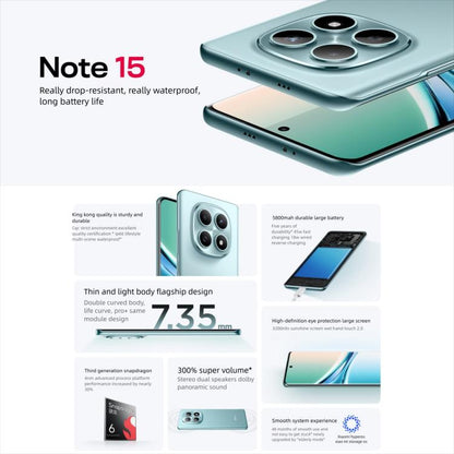 Xiaomi Redmi Note 15 5G, 8GB+256GB, 6.77 inch Xiaomi HyperOS 2 Snapdragon 6 Gen 3 Octa Core, Network: 5G, 8GB+256GB