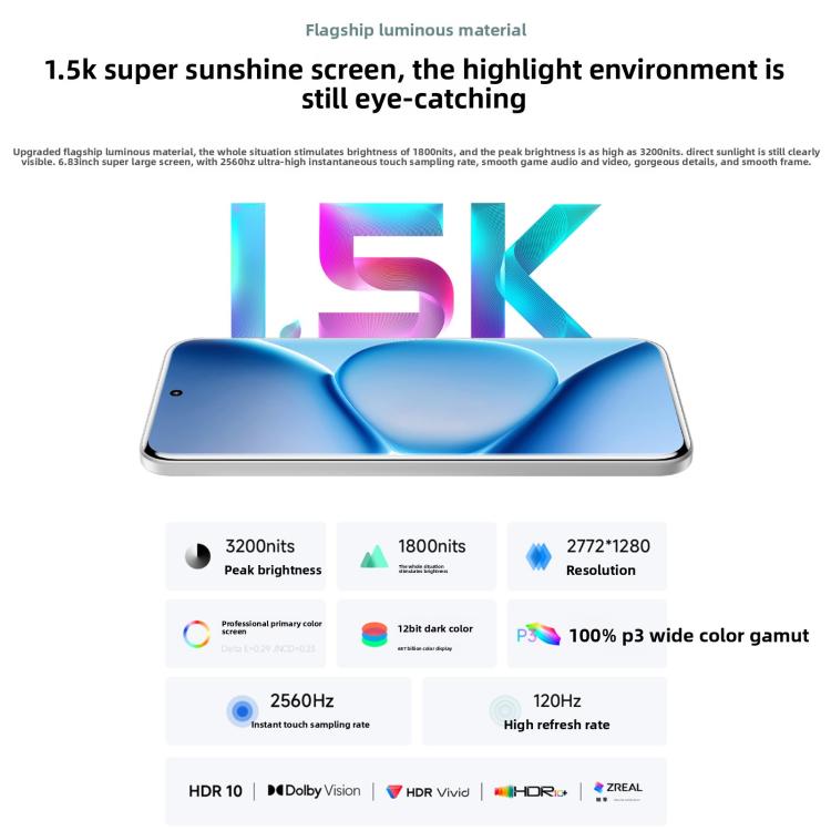 Xiaomi Redmi Note 15 Pro+ 5G, 16GB+512GB, 6.83 inch Xiaomi HyperOS 2 Snapdragon 7s Gen 4 Octa Core, Network: 5G, NFC, 16GB+512GB