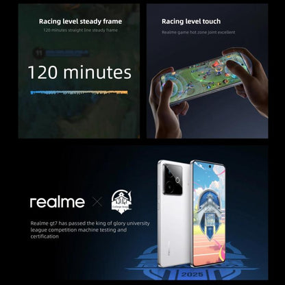 Realme GT7, 12GB+256GB, 6.8 inch Android 15 / Realme UI 6.0 MediaTek Dimensity 9400+ Octa Core, NFC, Network: 5G, Support Google Play, 12GB+512GB