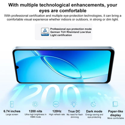 vivo Y60, 6GB+128GB, Side Fingerprint, 6.74 inch Android 16 OriginOS 6 Snapdragon 4 Gen 2 Octa Core, OTG, Network: 5G, 6GB+128GB
