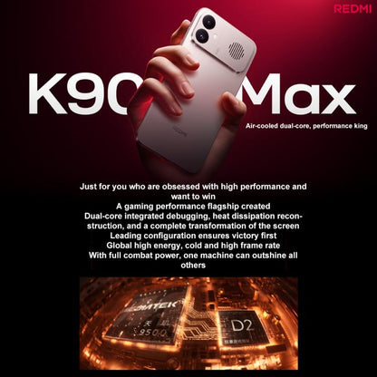 Xiaomi Redmi K90 Max, 16GB+1TB, 6.83 inch Xiaomi HyperOS 3 Dimensity 9500 Octa Core, NFC, Network: 5G, 16GB+1TB