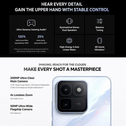 vivo iQOO 15T, 16GB+256GB, Ultrasonic 3D Fingerprint, 6.82 inch Android 16 OriginOS 6 Dimensity 9500 Monster Octa Core, OTG, NFC, Network: 5G, Support Google Play, 16GB+256GB