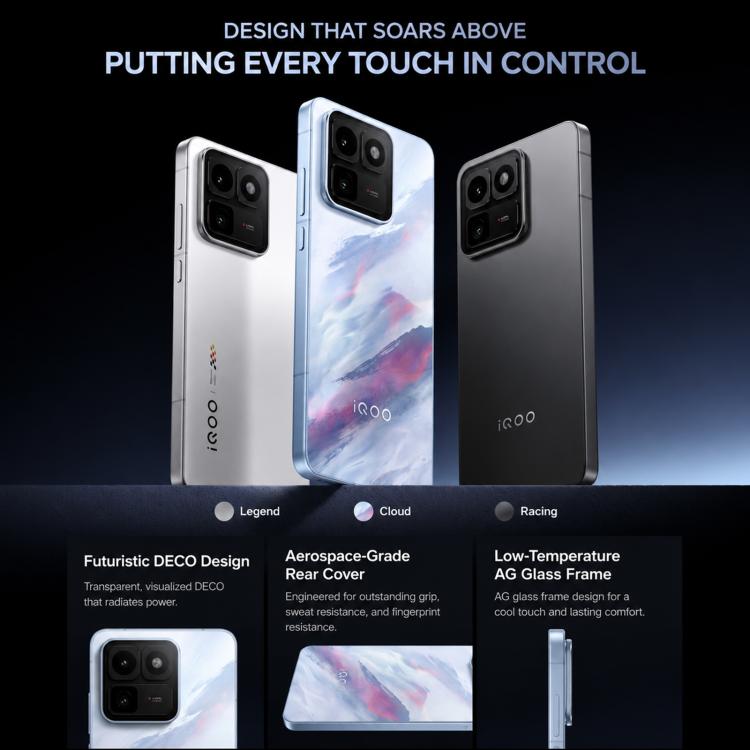 vivo iQOO 15T, 16GB+512GB, Ultrasonic 3D Fingerprint, 6.82 inch Android 16 OriginOS 6 Dimensity 9500 Monster Octa Core, OTG, NFC, Network: 5G, Support Google Play, 16GB+512GB