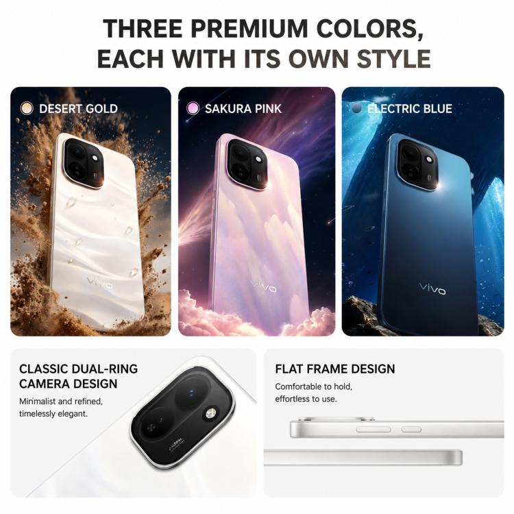 vivo Y600 Turbo, 8GB+256GB, In-screen Fingerprint, 6.83 inch Android 16 OriginOS 6 Snapdragon 7s Gen 4 Octa Core, OTG, NFC, Network: 5G, 8GB+256GB