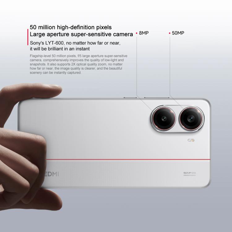 Xiaomi REDMI Turbo 4, 12GB+512GB, 6.67 inch Xiaomi HyperOS 2 Dimensity 8400-Ultra Octa Core 3.0GHz, NFC, Network: 5G, 12GB+512GB