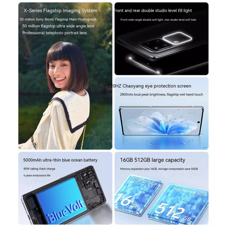 vivo S18 Pro, Triple Back Cameras, 16GB+256GB, Face ID Screen Fingerprint Identification, 6.78 inch Android 14.0 OriginOS 4 Dimensity 9200+ Octa Core 3.35GHz, OTG, NFC, Network: 5G, Support Google Play, 16GB+256GB, vivo S18 Pro, 16GB+256GB