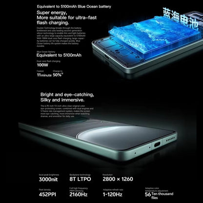 vivo X100s, Triple Back Cameras, 16GB+256GB, Face ID / Fingerprint Identification, 6.78 inch Android 14 OriginOS 4 Dimensity 9300+ Octa Core, OTG, NFC, Network: 5G, Support Google Play, vivo X100s, 16GB+256GB