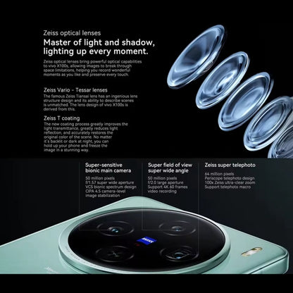 vivo X100s, Triple Back Cameras, 16GB+256GB, Face ID / Fingerprint Identification, 6.78 inch Android 14 OriginOS 4 Dimensity 9300+ Octa Core, OTG, NFC, Network: 5G, Support Google Play, vivo X100s, 16GB+256GB