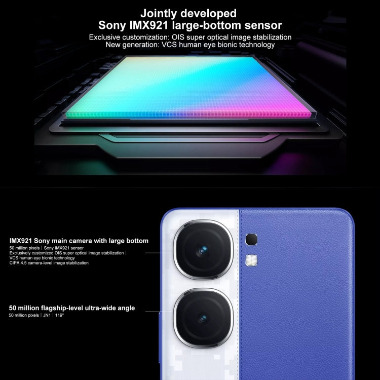 vivo iQOO Neo9S Pro+, 12GB+256GB, Face ID & Ultrasonic 3D Fingerprint Identification, 6.78 inch Android 14 OriginOS 4 Snapdragon 8 Gen 3 Octa Core 2.63GHz, OTG, NFC, Network: 5G, Support Google Play, 12GB+256GB