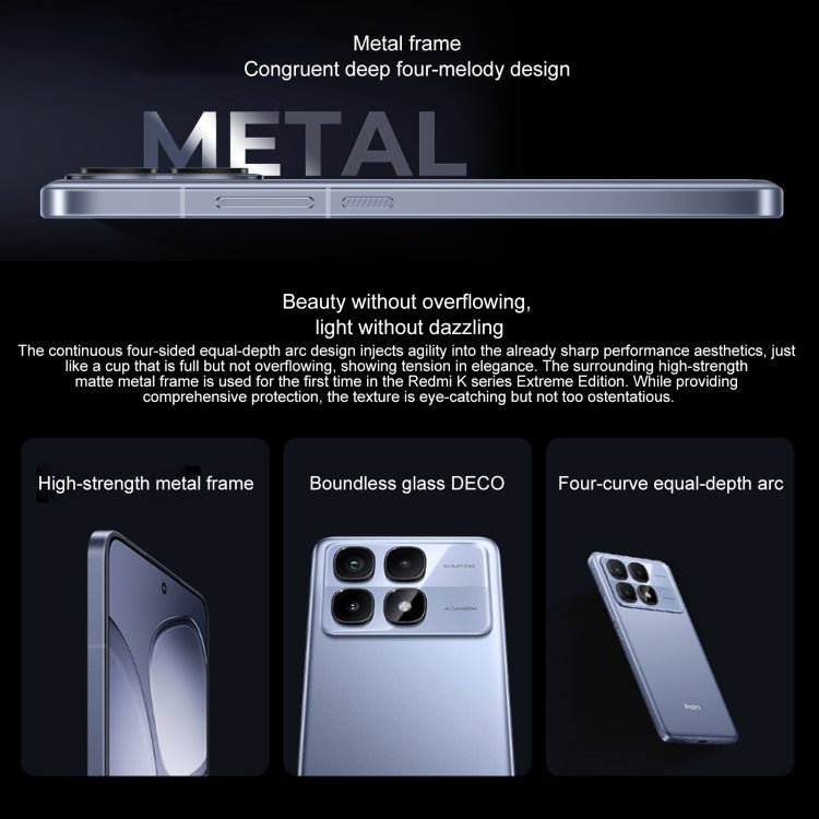 Xiaomi Redmi K70 Ultra, 12GB+512GB, 6.67 inch Xiaomi HyperOS Dimensity 9300+ Octa Core 4nm up to 3.4GHz, NFC, Network: 5G, 12GB+512GB