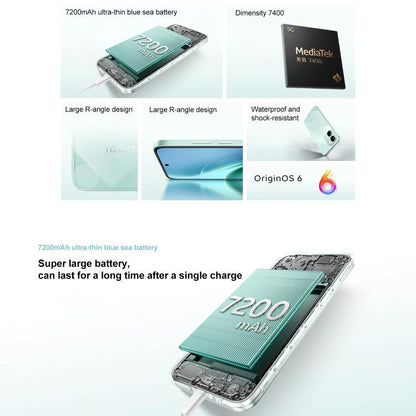 vivo iQOO Z11x, 12GB+512GB, Side Fingerprint, 6.76 inch Android 16 OriginOS 6 Dimensity 7400 Octa Core, OTG, NFC, Network: 5G, Support Google Play, 12GB+512GB