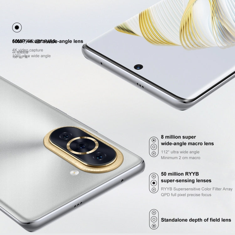 Triple Back Cameras, In-screen Fingerprint Identification, 6.67 inch HarmonyOS 2 Qualcomm Snapdragon 778G 4G Octa Core up to 2.42GHz, Network: 4G, OTG, NFC, Not Support Google Play, nova 10 4G 128GB