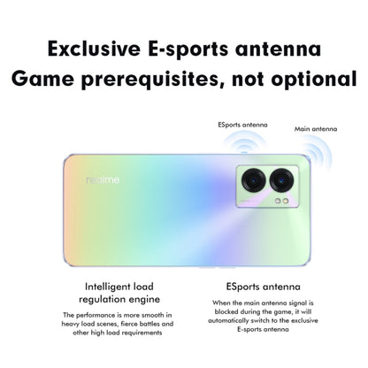 Dual Back Cameras, Side Fingerprint Identification, 5000mAh Battery, 6.58 inch Realme UI 3.0 / Android 12 MediaTek Dimensity 810 Octa Core up to 2.4GHz, Network: 5G, Support Google Play, 8GB+256GB
