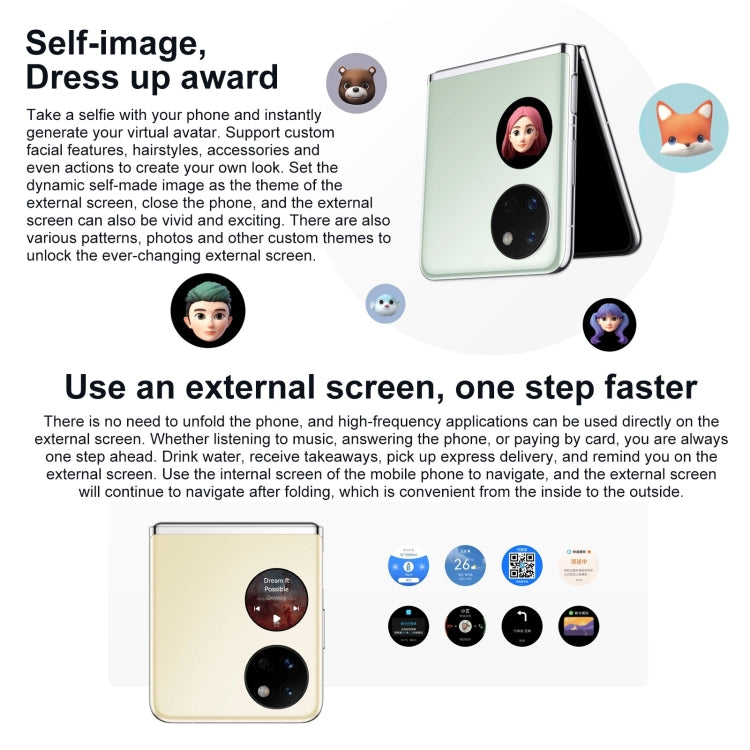 Dual Back Cameras, Side Fingerprint Identification, 6.9 inch + 1.04 inch HarmonyOS 3.0 Snapdragon 778G Octa Core up to 2.42GHz, Network: 4G, OTG, NFC, Not Support Google Play, 128GB Obsidian Black, 128GB Silver, 128GB Pink, 128GB Mint Green