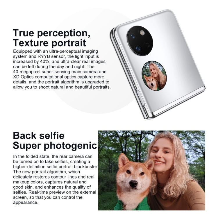 Dual Back Cameras, Side Fingerprint Identification, 6.9 inch + 1.04 inch HarmonyOS 3.0 Snapdragon 778G Octa Core up to 2.42GHz, Network: 4G, OTG, NFC, Not Support Google Play, 256GB Blue, 256GB Mint Green, 256GB Obsidian Black, 256GB Silver, 256GB Pink...