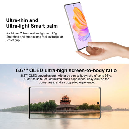 Triple Back Cameras, Screen Fingerprint Identification, 6.67 inch Magic OS 7.0 Android 12 Dimensity 900 MT6877 Octa Core up to 2.4GHz, Network: 5G, OTG, Not Support Google Play, 12GB+256GB