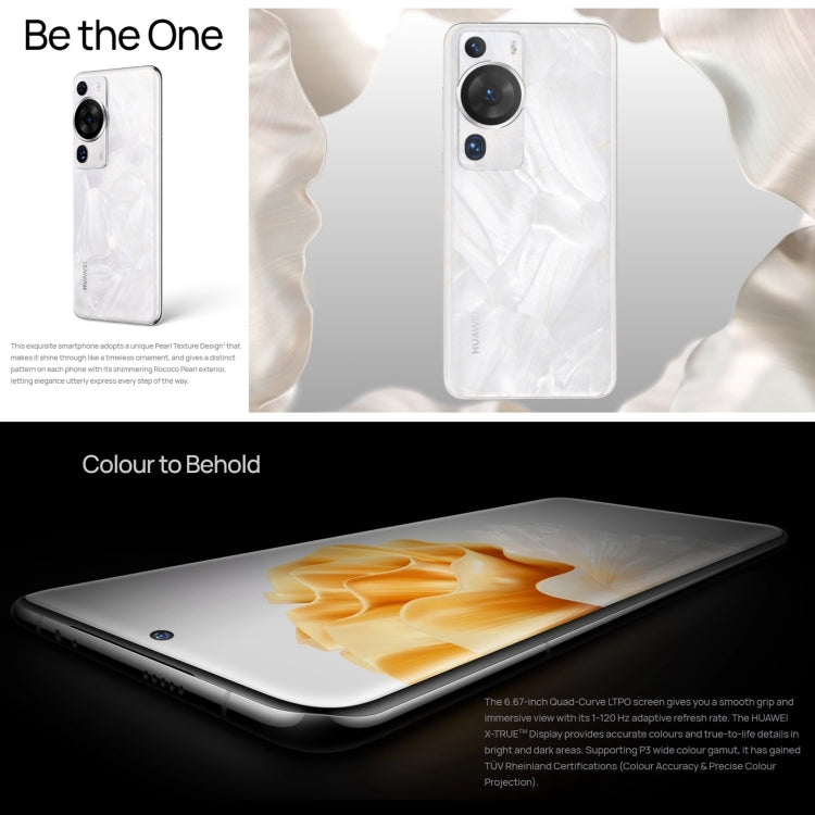 Triple Back Cameras, In-screen Fingerprint Identification, 6.67 inch HarmonyOS 3.1 Qualcomm Snapdragon 8+ 4G Octa Core up to 3.2GHz, Network: 4G, OTG, NFC, Not Support Google Play, P60 Pro, 256GB