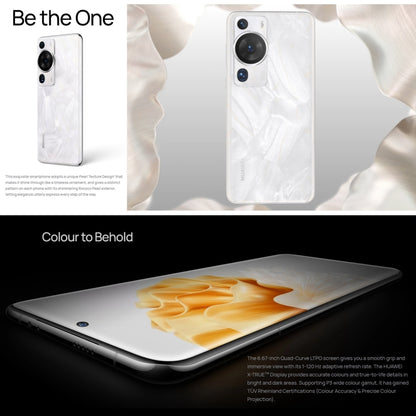 Triple Back Cameras, In-screen Fingerprint Identification, 6.67 inch HarmonyOS 3.1 Qualcomm Snapdragon 8+ 4G Octa Core up to 3.2GHz, Network: 4G, OTG, NFC, Not Support Google Play, P60 Pro, 256GB