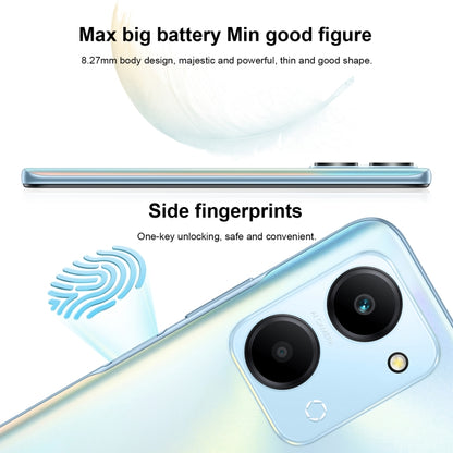 Dual Back Cameras, Side Fingerprint Identification, 6000mAh Battery, 6.74inch Magic UI 6.1 / Android 12  Dimensity 6020 Octa Core, Network: 5G, OTG, Not Support Google Play, 8GB+128GB