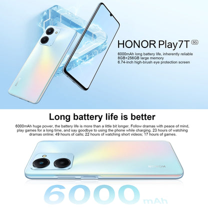 Dual Back Cameras, Side Fingerprint Identification, 6000mAh Battery, 6.74inch Magic UI 6.1 / Android 12  Dimensity 6020 Octa Core, Network: 5G, OTG, Not Support Google Play, 8GB+256GB