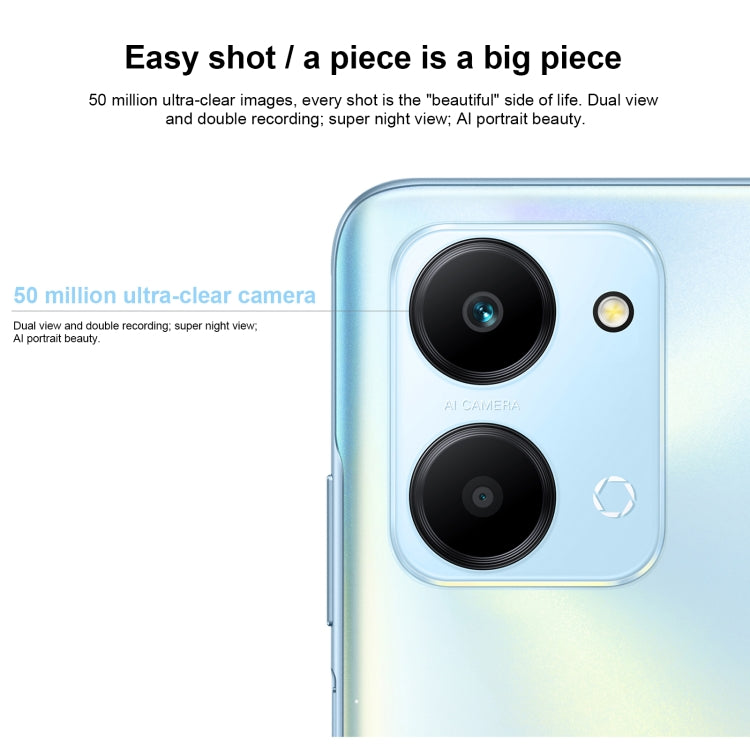Dual Back Cameras, Side Fingerprint Identification, 6000mAh Battery, 6.74inch Magic UI 6.1 / Android 12  Dimensity 6020 Octa Core, Network: 5G, OTG, Not Support Google Play, 8GB+256GB