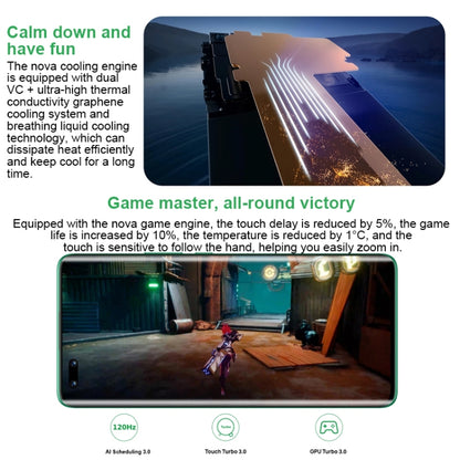Dual Back + Dual Front Cameras, Screen Fingerprint Identification, 6.78 inch Kunlun Glass HarmonyOS Qualcomm Snapdragon 778G 4G Octa Core up to 2.4GHz, Network: 4G, OTG, NFC, Not Support Google Play, nova 11 Ultra  512GB Kunlun Glass