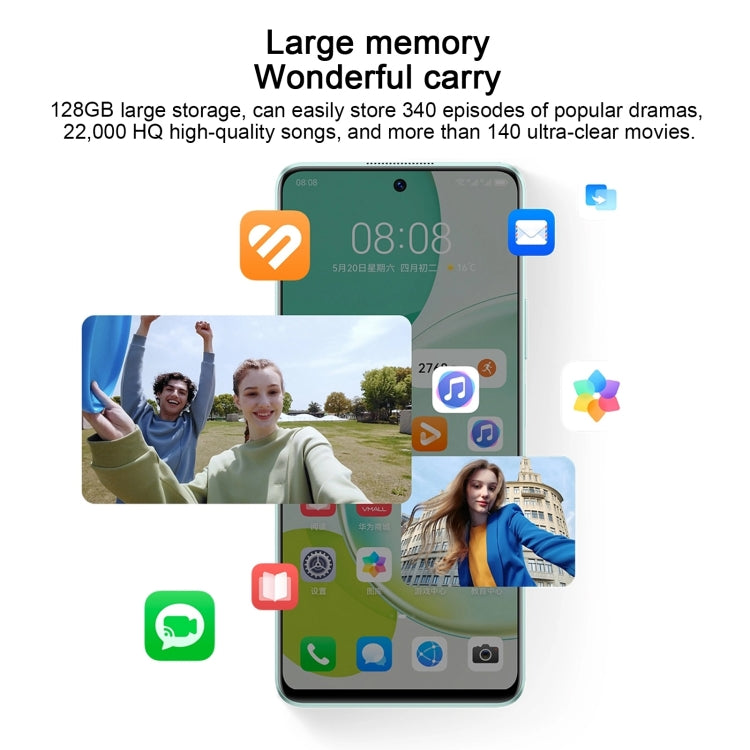 Dual Back Cameras, Side Fingerprint Identification, 5000mAh Battery, 6.8 inch HarmonyOS 3.0 Qualcomm Snapdragon 680 Octa Core, Network: 4G, OTG, Not Support Google Play, 128GB