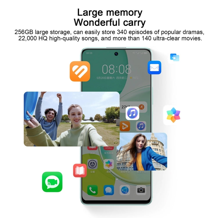Dual Back Cameras, Side Fingerprint Identification, 5000mAh Battery, 6.8 inch HarmonyOS 3.0 Qualcomm Snapdragon 680 Octa Core, Network: 4G, OTG, Not Support Google Play, 256GB
