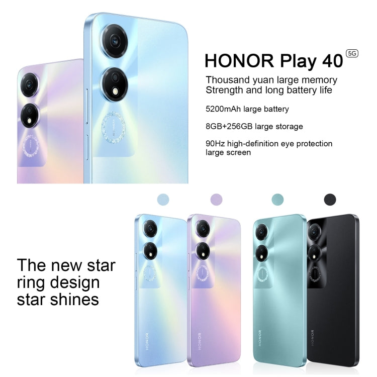 Face ID & Side Fingerprint Identification, 5200mAh, 6.56 inch MagicOS 7.1 / Android 13 Qualcomm Snapdragon 480 Plus Octa Core up to 2.2GHz, Network: 5G, Not Support Google Play, 8GB+256GB