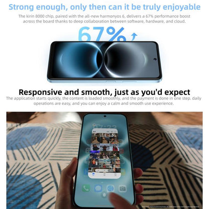HUAWEI Enjoy 90 Plus, 8GB‌+128GB, Side Fingerprint, 6.67 inch HarmonyOS 6.0 Kirin 8000, OTG, Not Support Google Play, 8GB+128GB